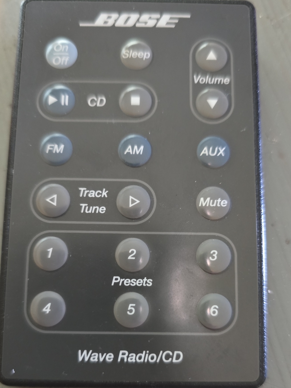 Bose Black Wave Radio/CD Remote Control Needs New Battery - Picture 3 of 4